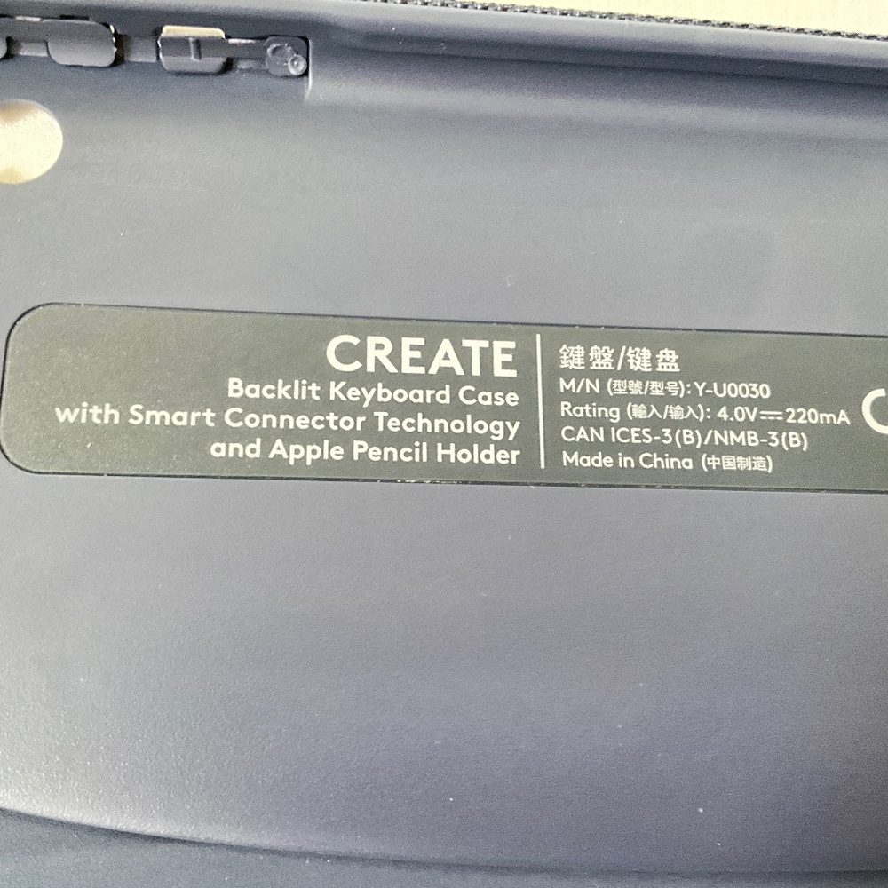 LOGI CREATE Keyboard Hard Case Blue - Picture 3 of 14